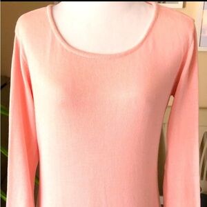 New York and Company pink Tunic sweater with side zippers